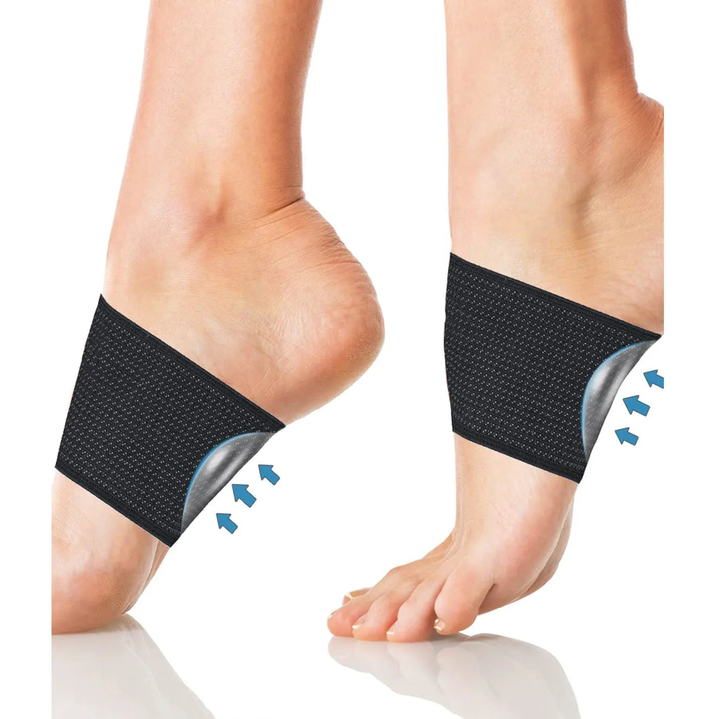 Elastic foot bandage cover for flat foot arch support in PU material