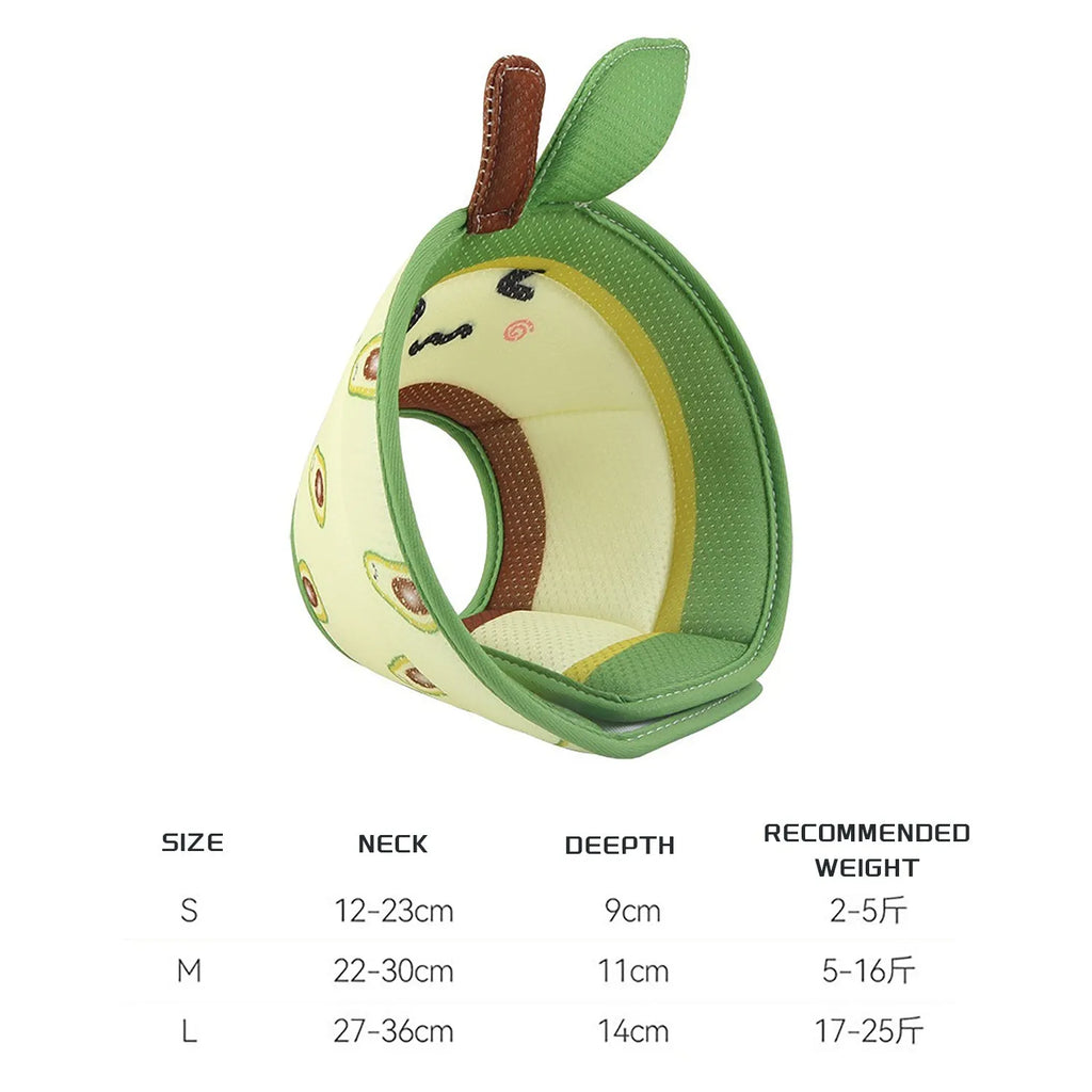 Soft adjustable cat cone collar for post-surgery recovery with folding edges