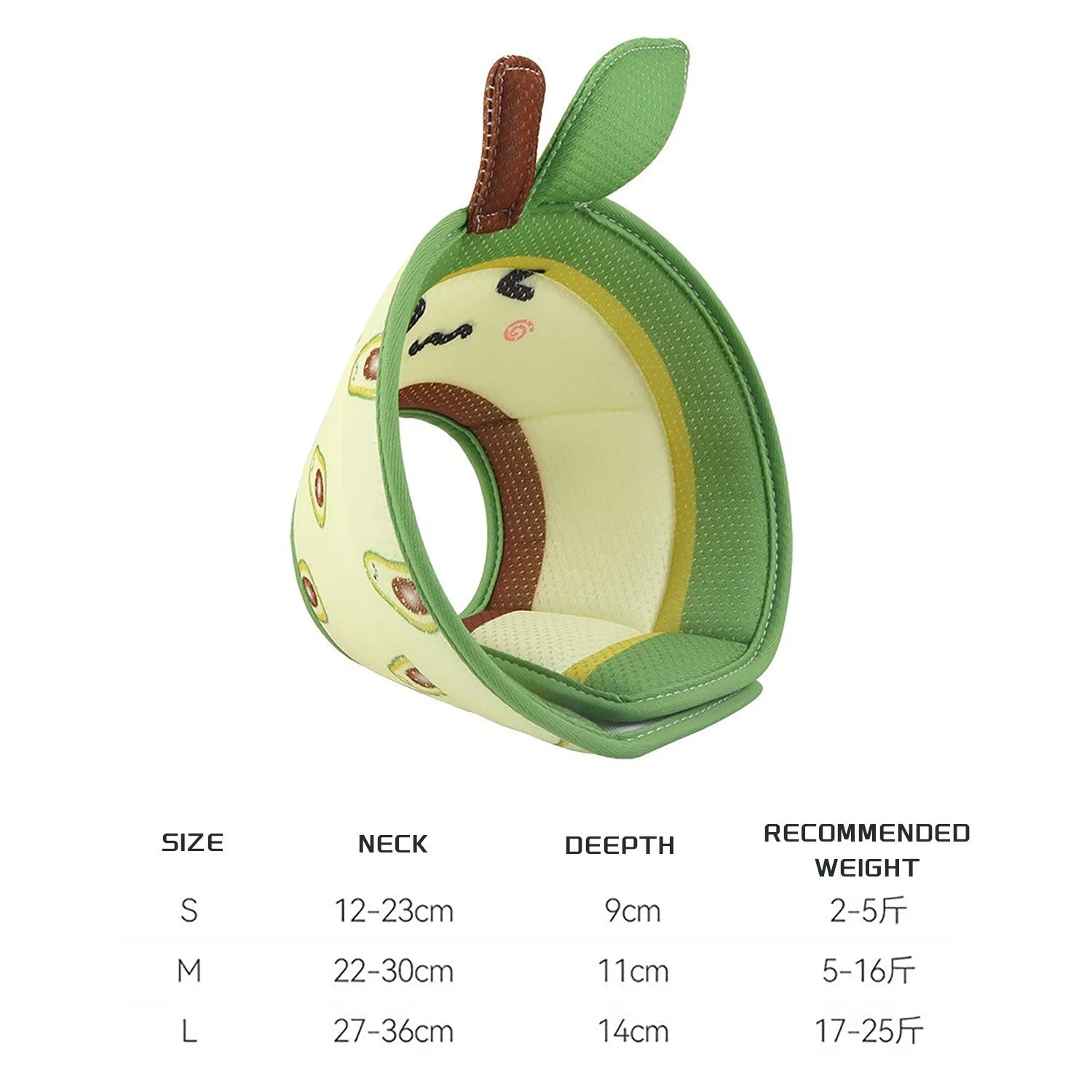 Soft adjustable cat cone collar for post-surgery recovery with folding edges