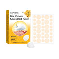 Microdart skin treatment patch for wart removal with bee venom and calcium pantothenate ingredients