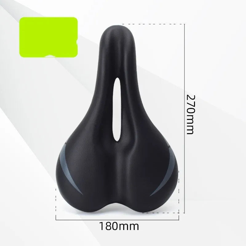 Bicycle saddle cushion with hollow centre design for double rail seat posts in 3147 colour