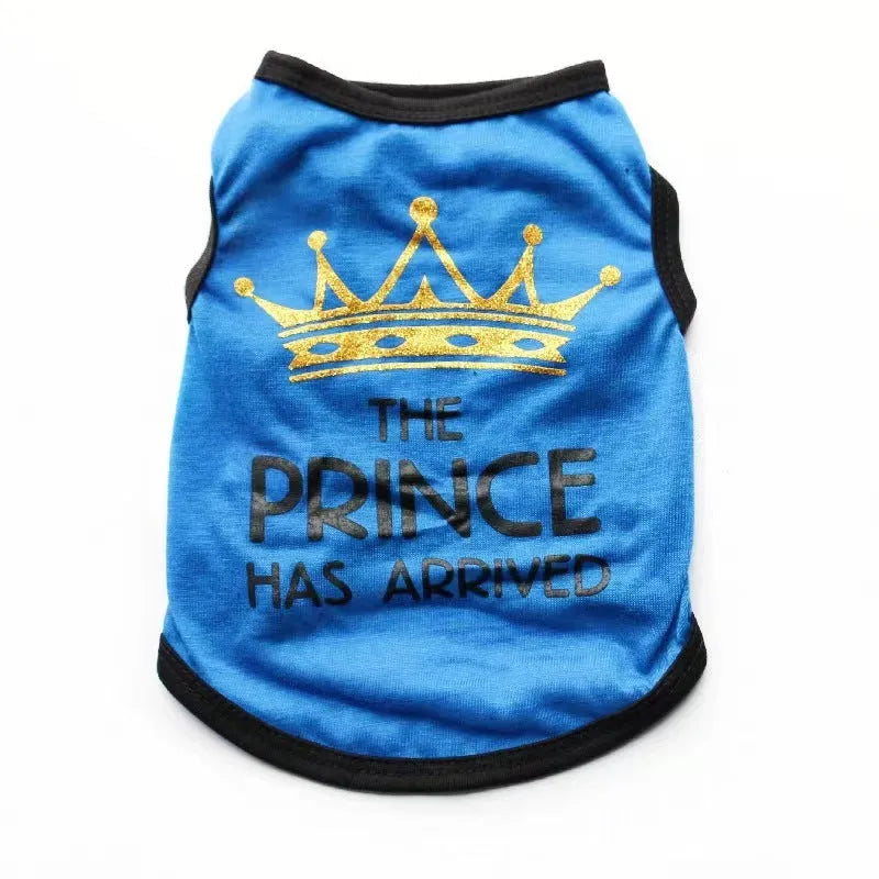Cotton puppy vest for spring and summer wear in multiple colours and sizes