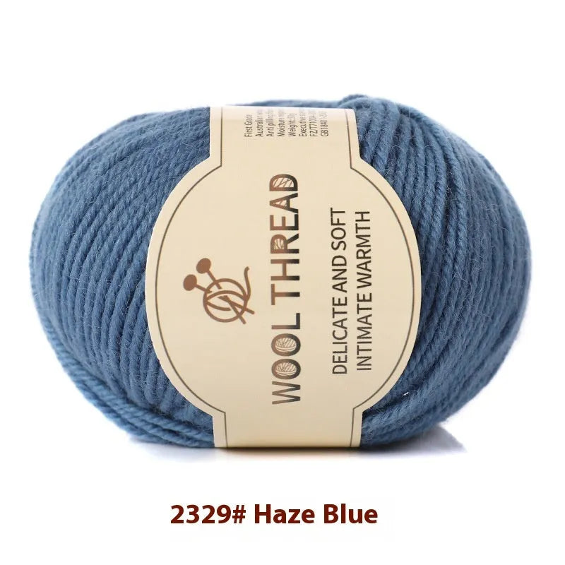 Roll of hand knitting wool yarn for baby garments in various colour options