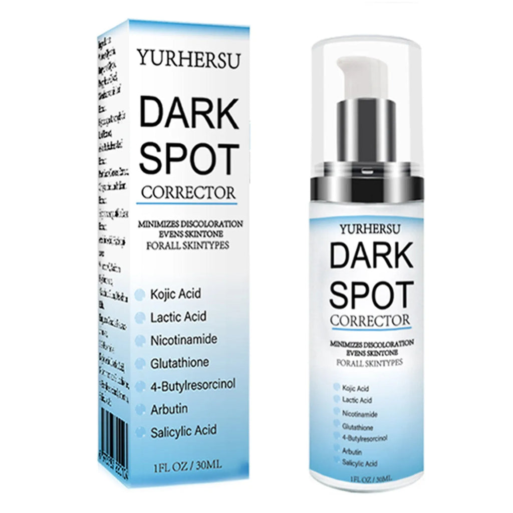Bottle of spot lightening facial essence for brighter, tighter, moisturised skin