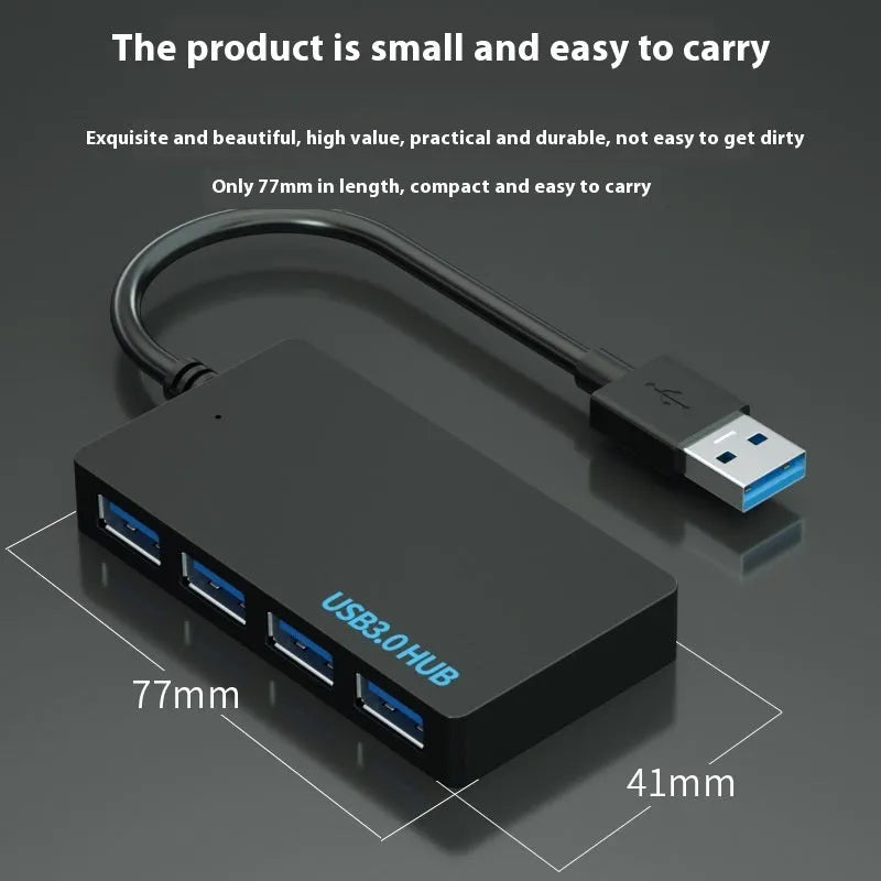Multi-computer USB extender with USB and Type-C interfaces showing 20cm cable and converter unit