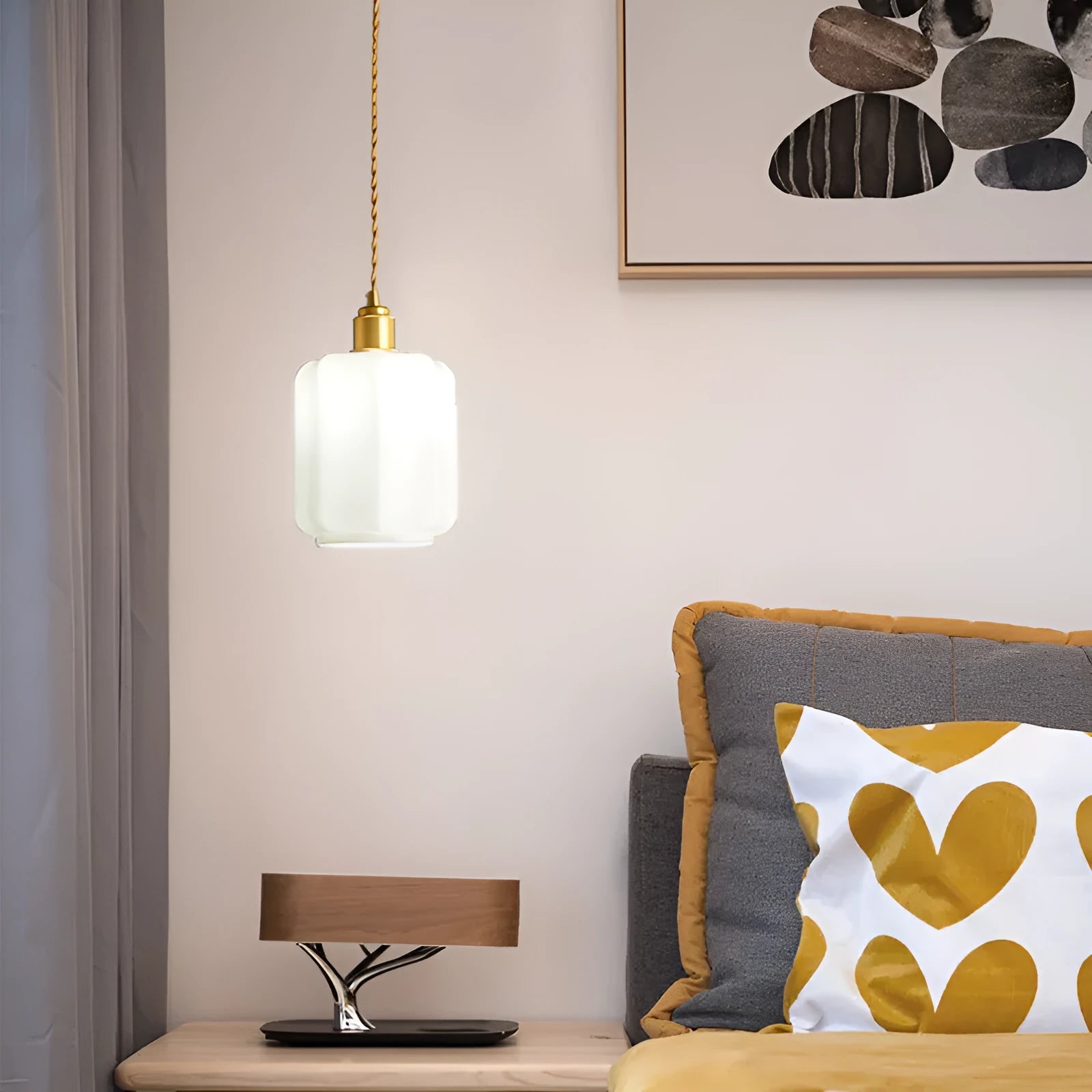 Brass vintage white jade glass chandelier with 15x24cm dimensions for living room dining bedroom