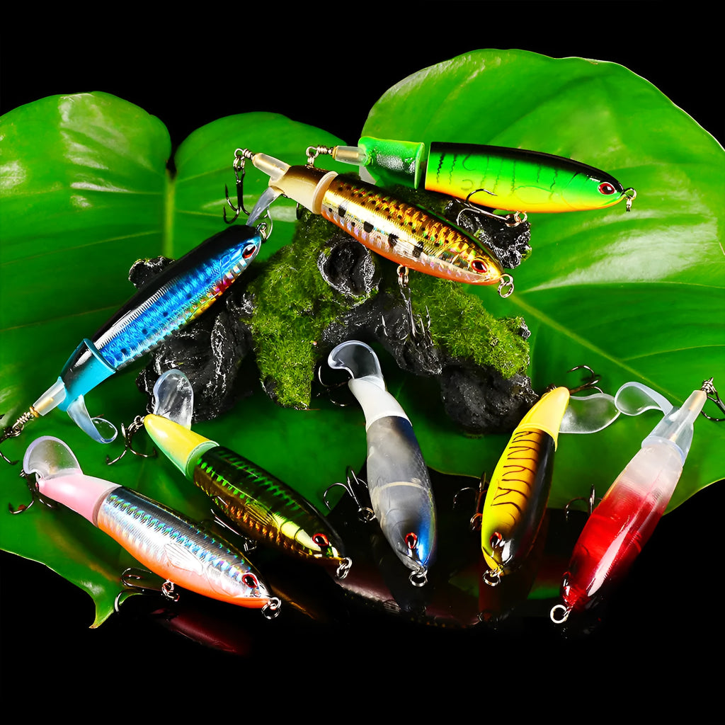 15g floating pencil surface lure in ABS plastic with propeller, 11cm, colour DW1222 B