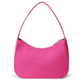 Retro waterproof shoulder bag in apricot colour made from PU material