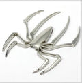 Three-dimensional zinc alloy metal spider sticker for car bumpers in gold colour