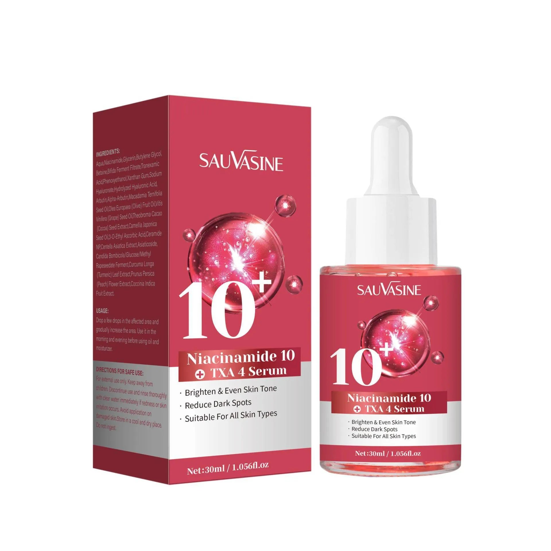 30ml bottle of Niacinamide 10 TXA 4 Serum facial treatment with 10% niacinamide and 4% tranexamic acid