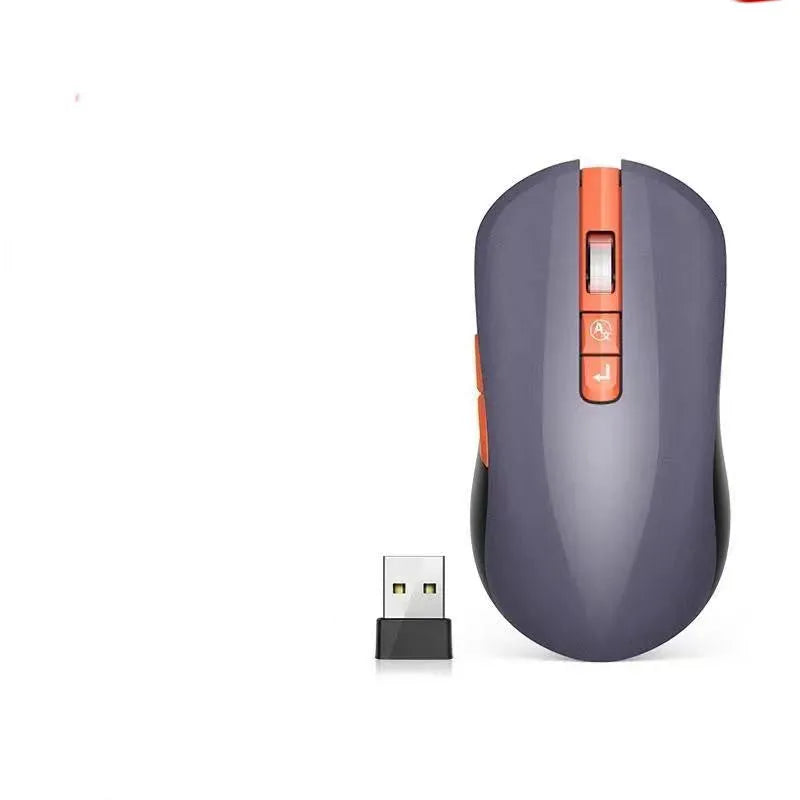 Wireless gaming mouse with voice translation microphone and seven programmable buttons