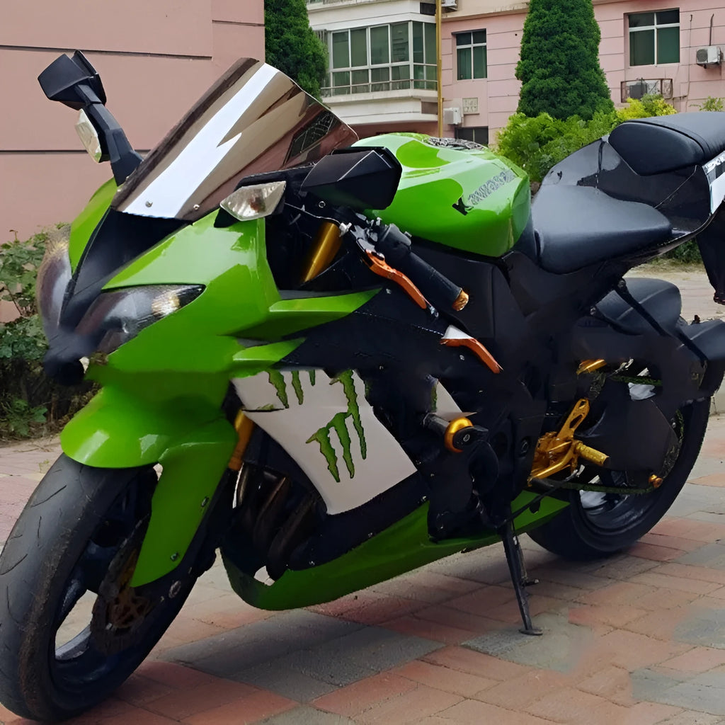 Blue tint motorcycle windscreen for Kawasaki ZX-6R and ZX-10R sport bikes