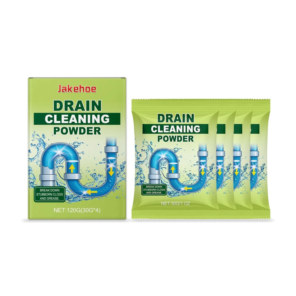 120g container of drain cleaning powder for sinks and basins