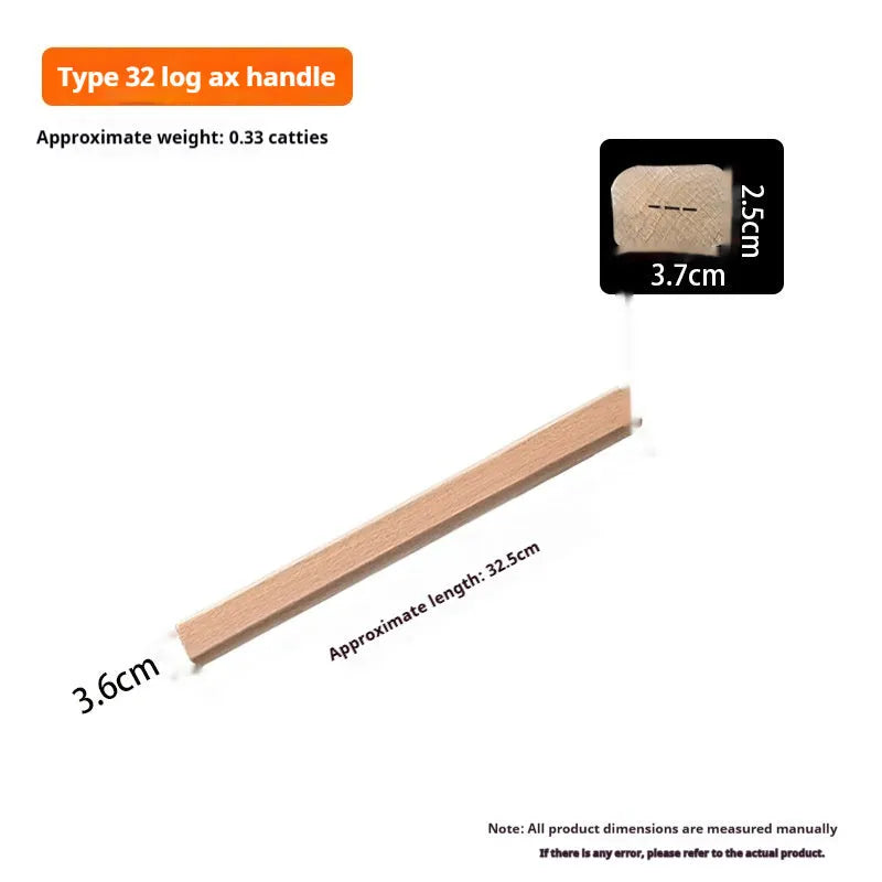 Locust wood axe handle replacement in multiple sizes for log axes, sickles, and hoof hoes