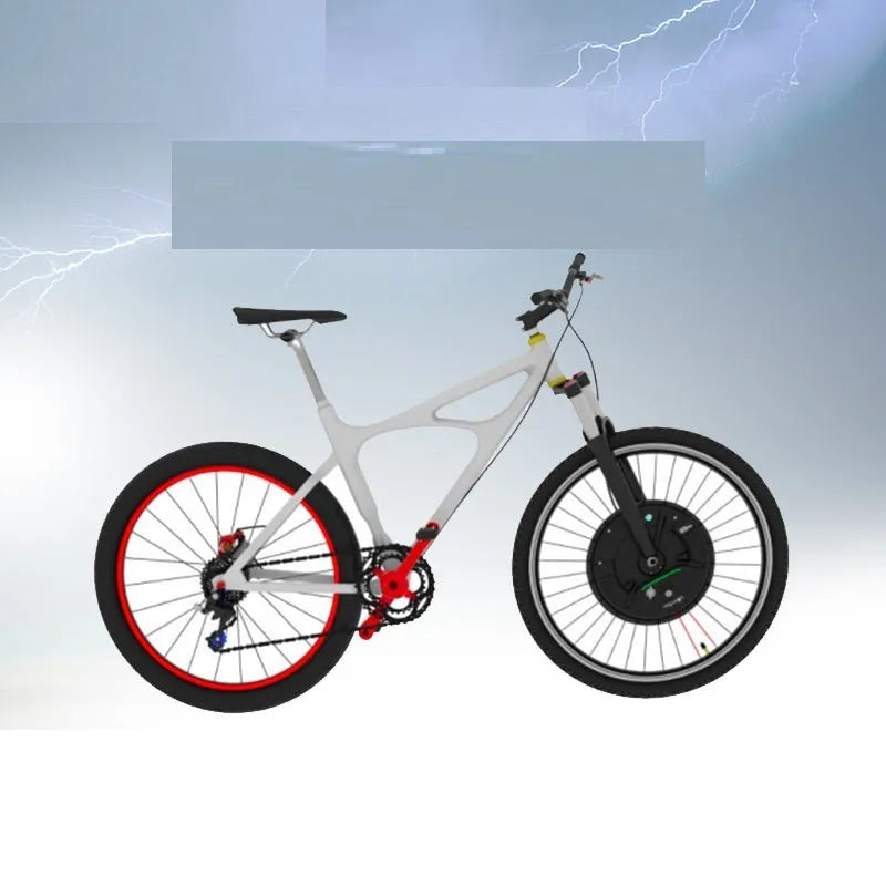 Black alloy hub motor wheel for Imotor 3.0 electric bicycle conversion kit