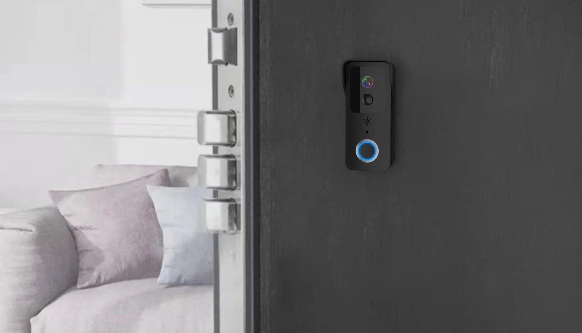 Smart waterproof visual doorbell with remote intercom HD video capability