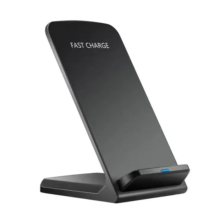 30W fast charging vertical wireless charger stand in white for fruit phones with QC3.0 support