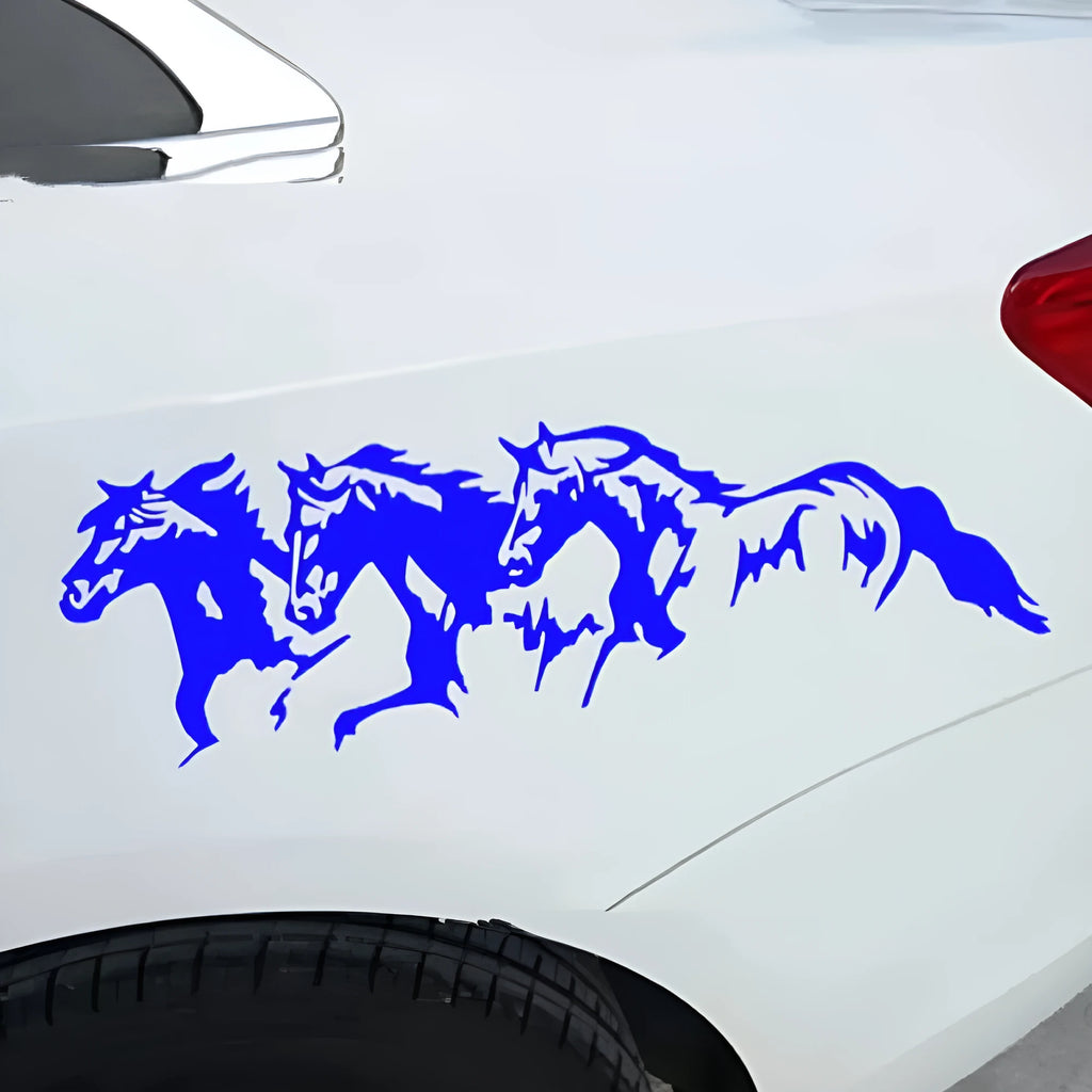 25cm by 8cm horse design car decal sticker for vehicle body decoration