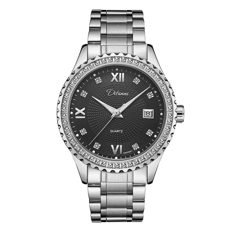 Fashionmonger men's automatic mechanical watch with luminous dial on wrist
