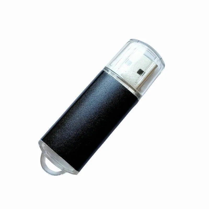 USB software encryption dongle with metal shell in seven colour options showing compact 50mm design
