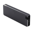 Portable solid state drive with metal shell showing USB 3.1 interface in multiple colour options
