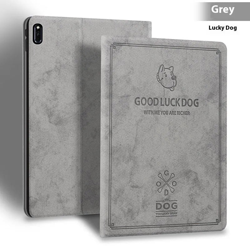 Deer Soft Shell TPU leather iPad protective case in clamshell design showing colour options