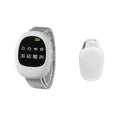Wireless watch-style toilet trainer alarm with light, vibration, and music for children bed-wetting detection