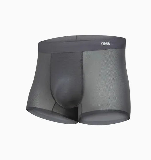 Men's lightweight seamless fitness shorts in black, blue, green, or silver on a size chart