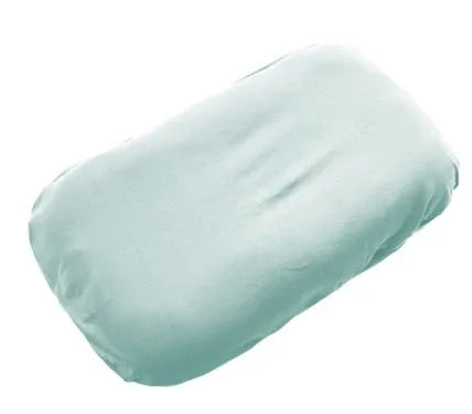 Beige portable cotton baby nest crib cushion measuring 75cm by 45cm for infant sleep.