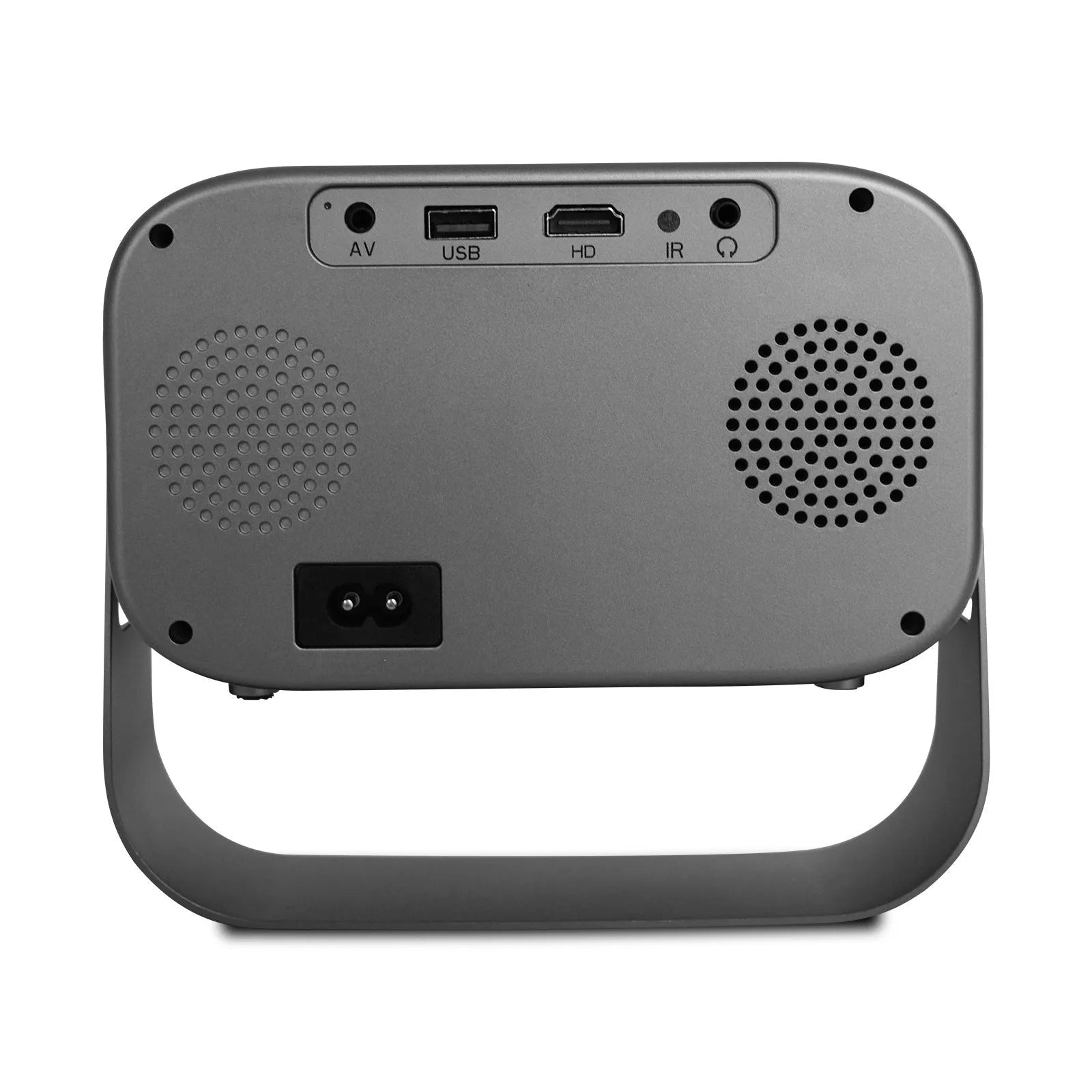Black portable HD projector with Android system and remote control