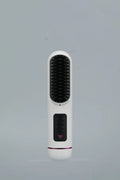 Household portable charging negative ion straight hair comb in white, dark blue, or grey colours