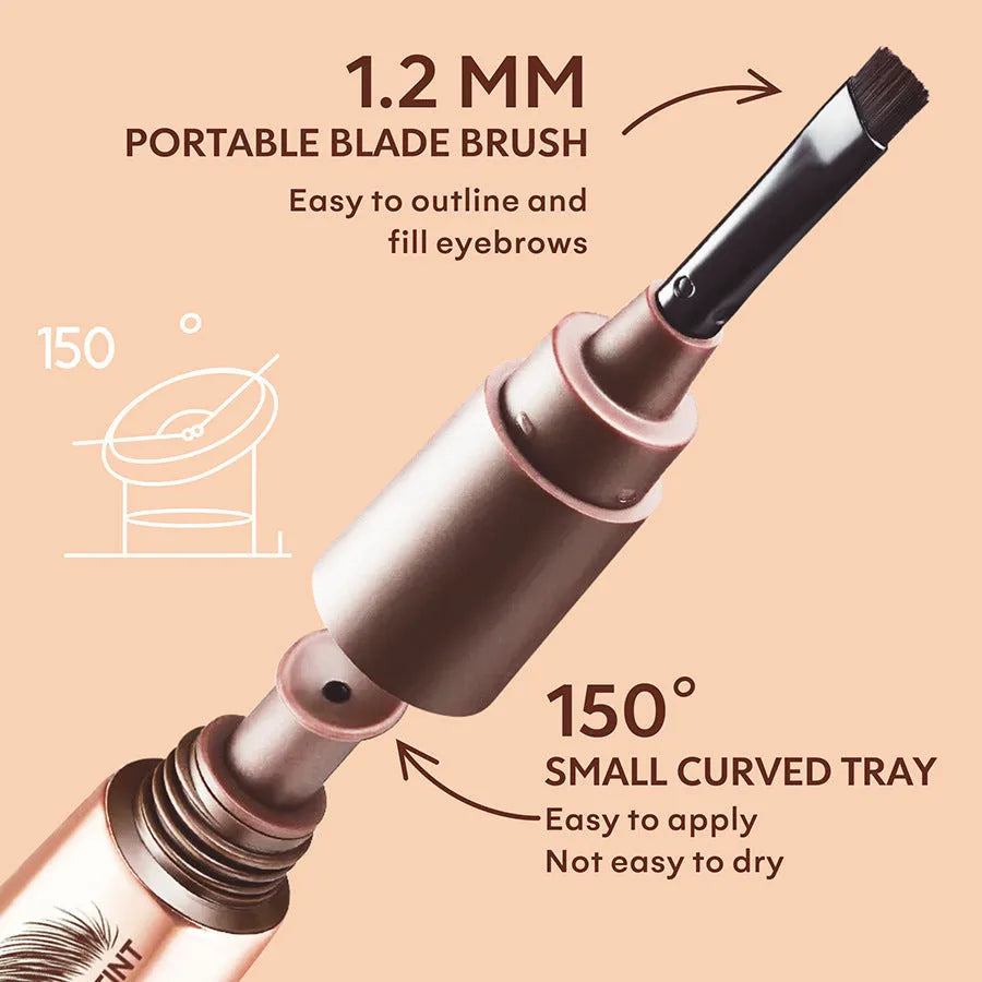 Multicolor eyebrow tint paste with waterproof non-fading formula for brow definition