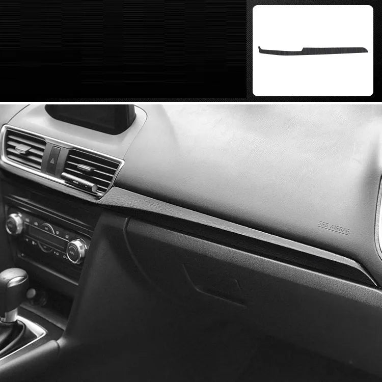 Car interior decorative adhesive film sticker kit for centre console and dashboard modification.