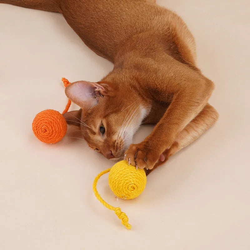Cat toy set with teaser stick, bite-resistant catnip ball, and interactive toys in multi-colours