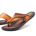 Men's non-slip casual slipper with PU leather upper, shown in available colours.