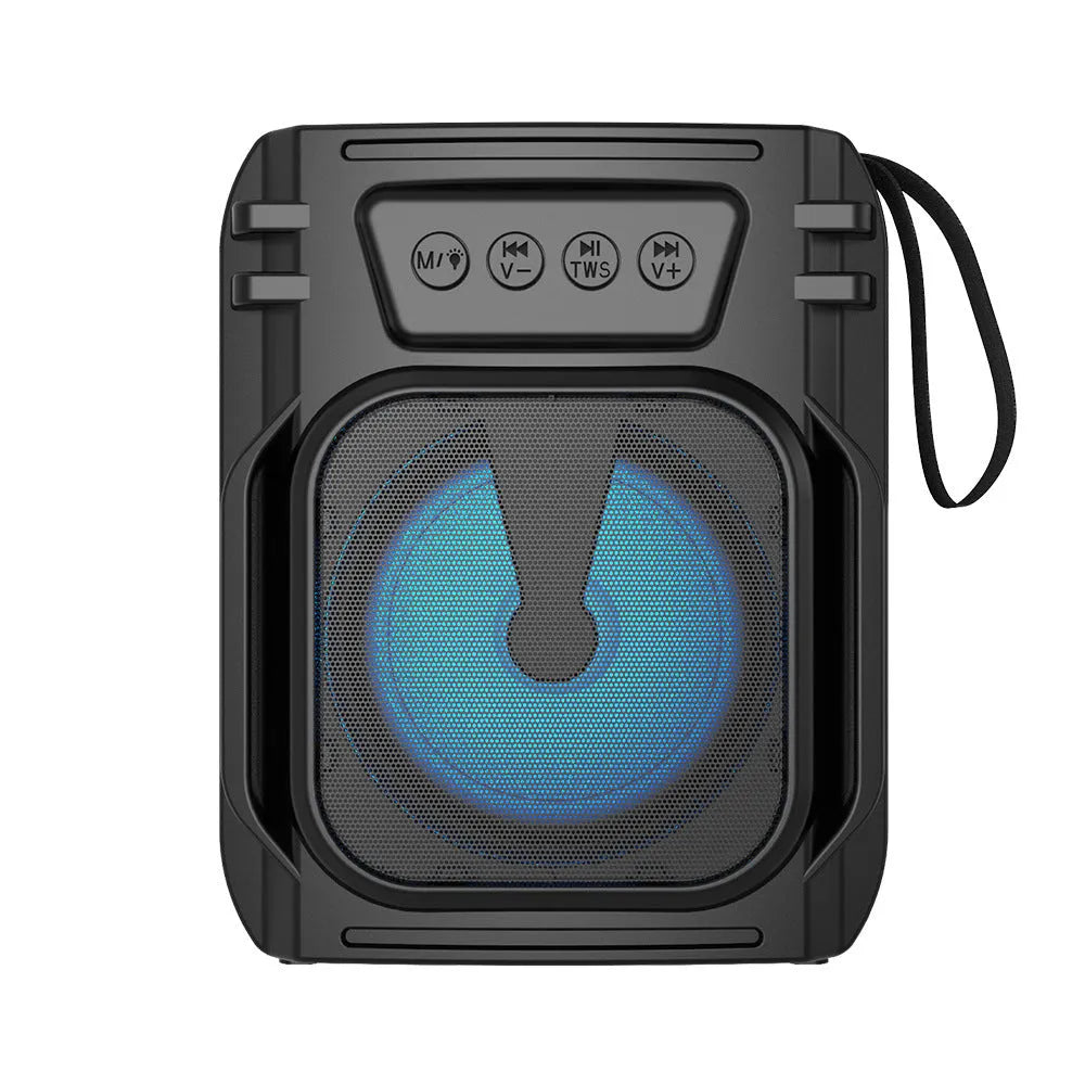 Portable Bluetooth speaker in colour 3107 with compact design and USB charging cable