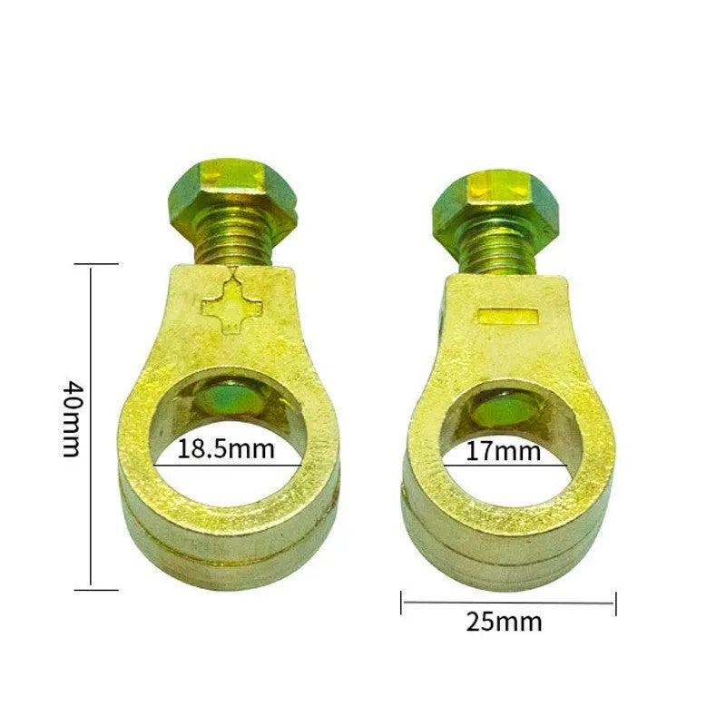 Pure copper car battery terminal clamp with patented connection design