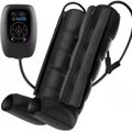 Air compression massager set with leg units, arm component, waist part, and remote control