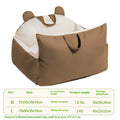 Removable washable car dog kennel in beige colour with medium and large size options