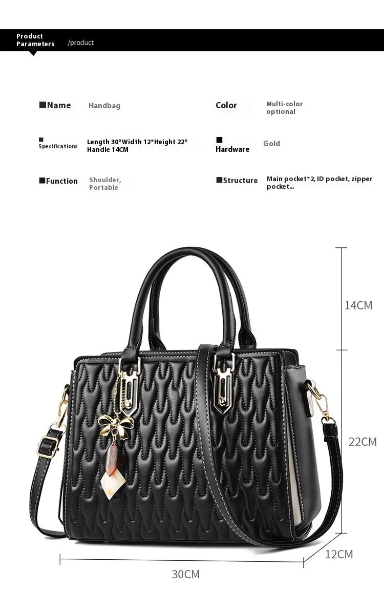 Women's messenger shoulder bag in gold colour showing outer pocket sandwich design and organised interior compartments