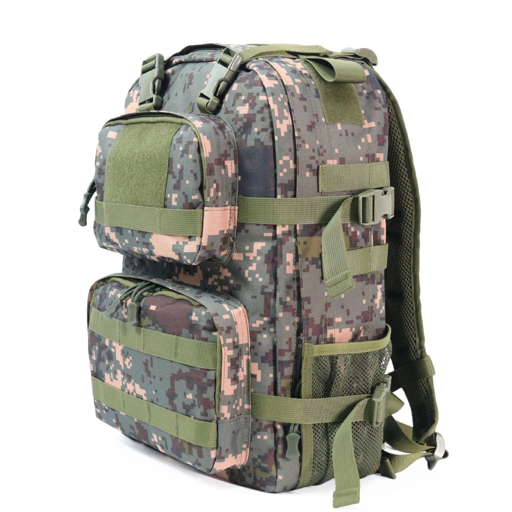 Camouflage waterproof men's rucksack made of Oxford cloth with air pillow belt, 30x15x46cm