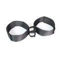 Black knitted belt strap for adult toy appliance attachment