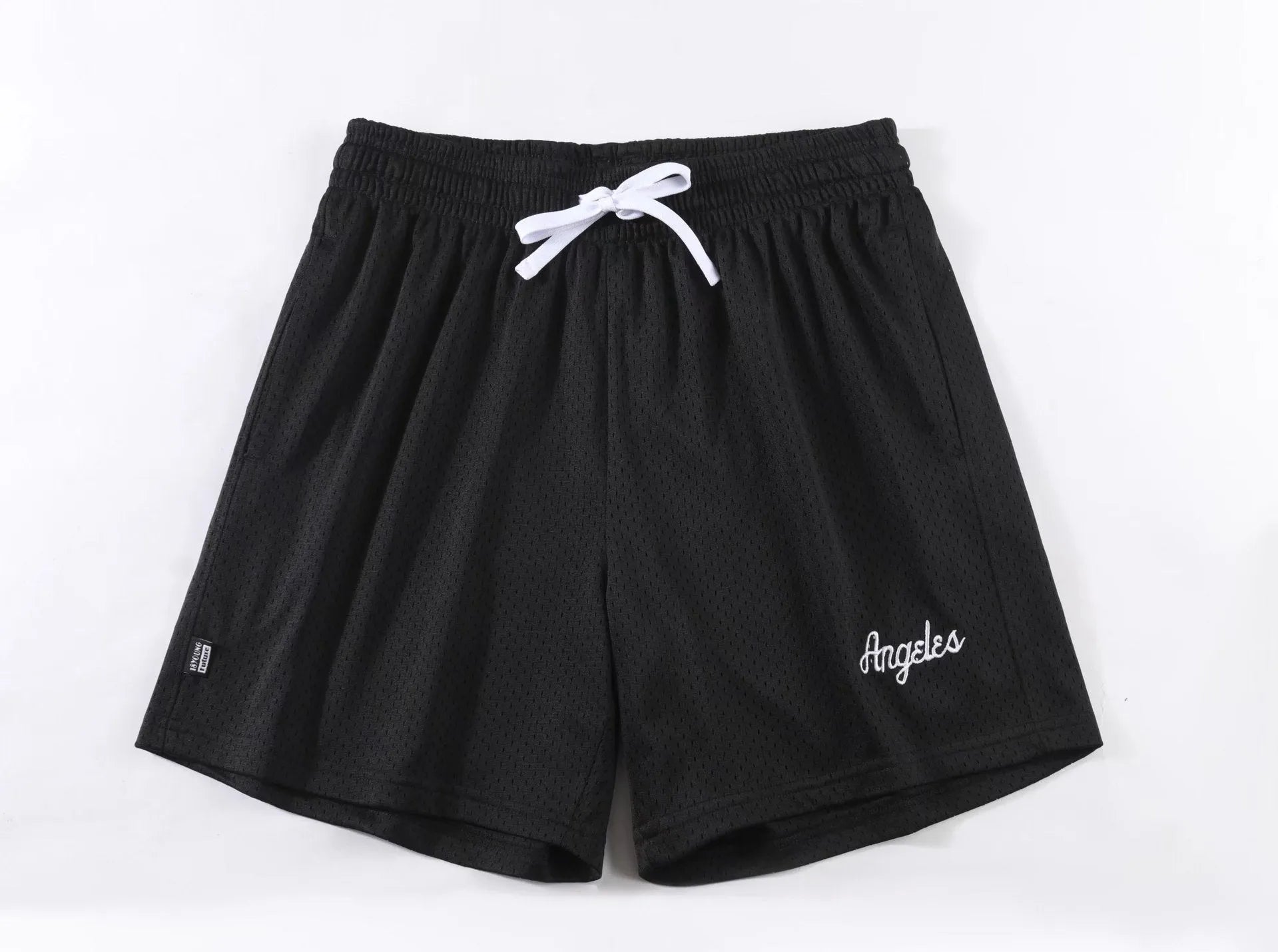 Men's personalised double-layer mesh shorts in various colours showing sport and leisure styling