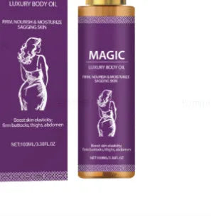 100ml bottle of body soothing oil with jojoba, camellia and sweet almond oils
