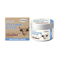 Whipped tallow cream in a 50g white jar with screw-top lid, moisturiser for dry skin with allantoin and arginine
