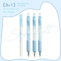 Office ice cream sponge press pen with double-headed fluorescent tips for student calligraphy practice