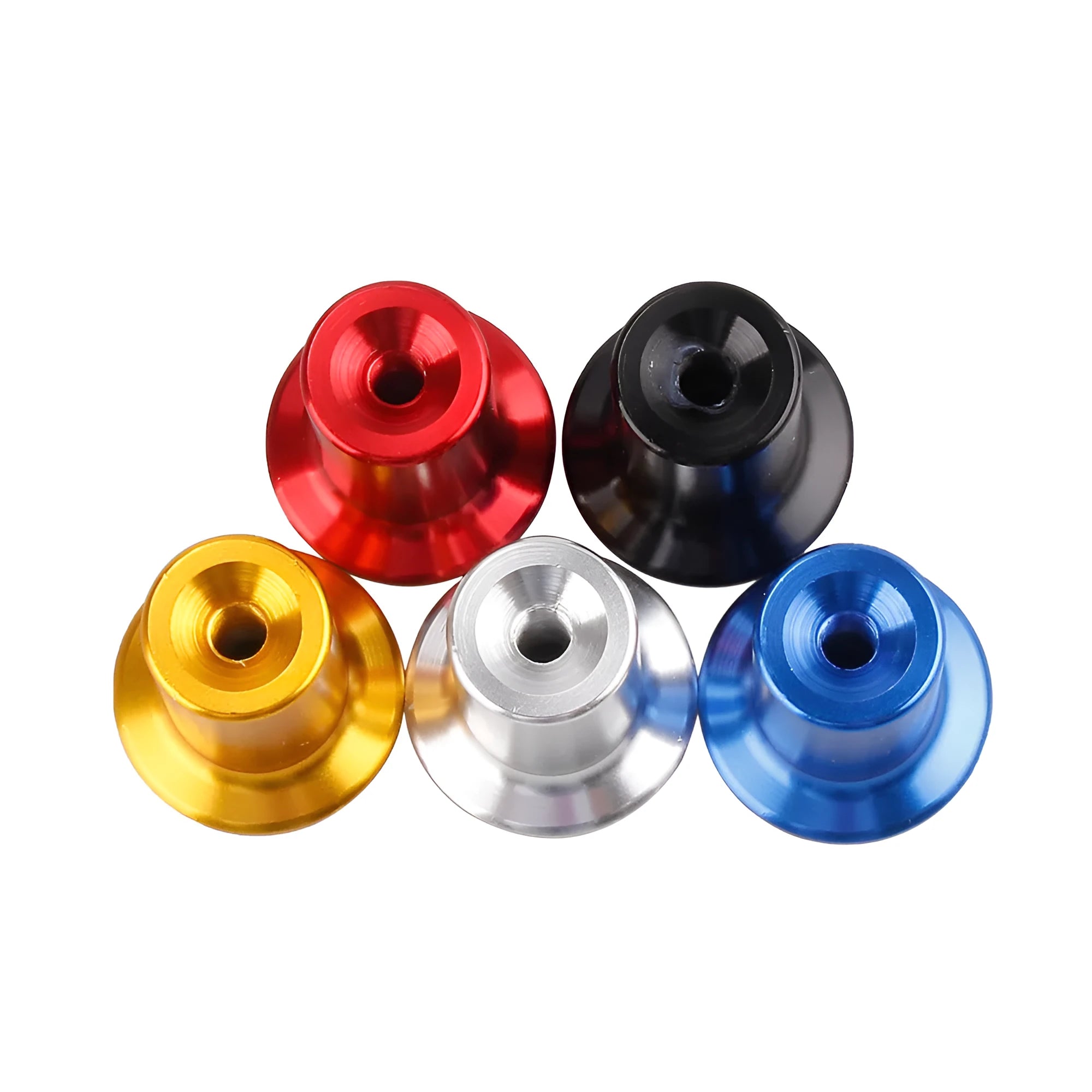 Aluminium alloy hydraulic hand brake release button cap for car modification in gold silver black blue red colours