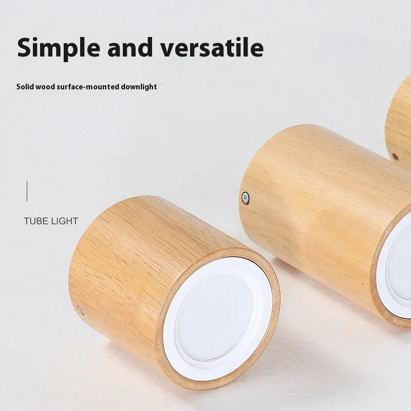 Solid wood surface mounted downlight in modern simple design for corridor and entrance lighting