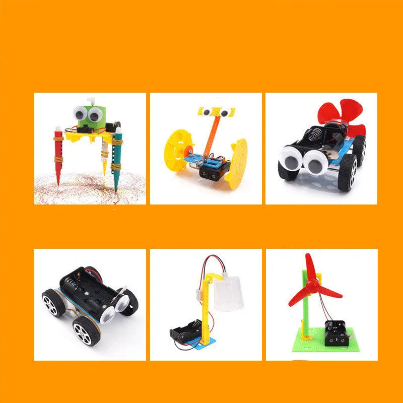 DIY science experiment building blocks educational toy for children aged 7-14 in plastic construction