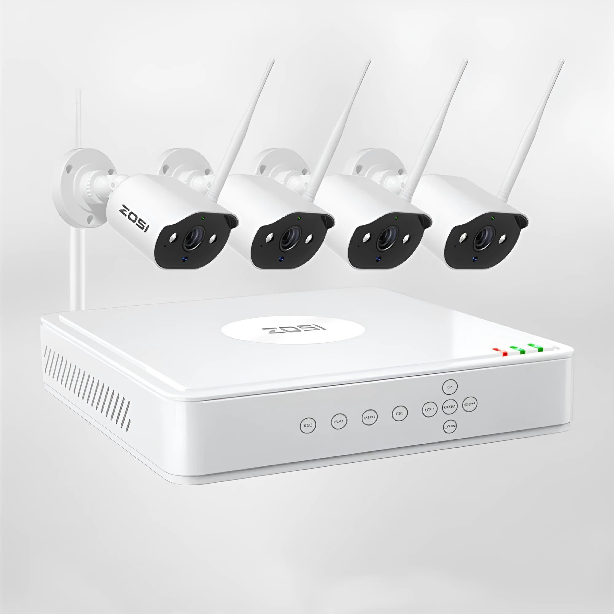 ZOSI Zhou Shi POE security camera and network video recorder system kit box